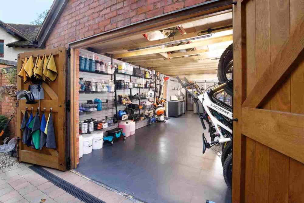 outside of garage 