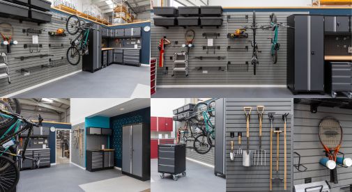 Inside of garage with different tools