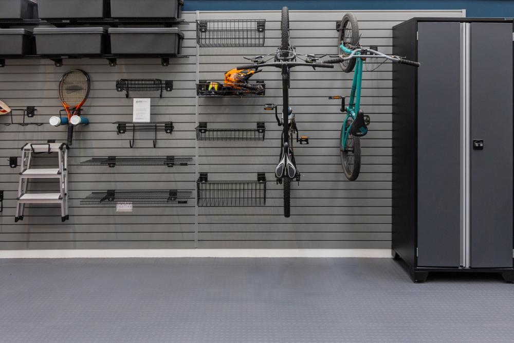 inside of a clean garage 