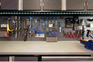 top of garage work bench