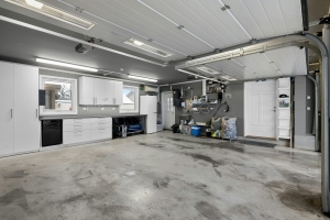 inside of a garage 