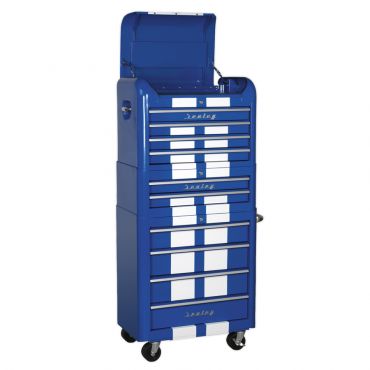 Sealey Retro Tool Chest in Blue with Racing Stripe SAP282BWS