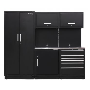 Sealey Premier 5 Garage Cabinet Set - SAPMSCOMBO1SS & APMSCOMBO1W