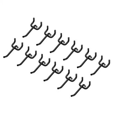 Draper BUNKER Steel Storage Hooks for Pegboards Pack of 12 31681