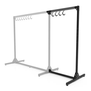 Freestanding bike storage extension bay
