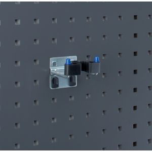 Tool gripper hook for perforated panels