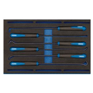 Draper 63494 6 Piece 1/4 Long Reach Hook And Pick Set With EVA Drawer Tray Insert.