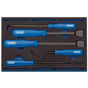 Draper 63497 5 Piece 1/4 Scraper And Remover Set With EVA Drawer Tray Insert