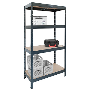 SSP®'s heavy-duty shelving, including its height of 1800mm, adjustable shelves, weight capacity of 175kg per shelf, Anthracite Grey finish, and easy assembly.