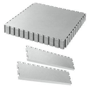 EvoTile Professional tile 7mm Smooth Texture In Light Grey Double