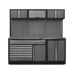 Sealey 5 Cabinet Set APMSSTACK11W & APMSSTACK11SS - Superline Pro Range, ideal for organized storage in any workspace.