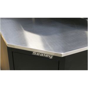Sealey Premier Stainless Steel Corner Worktop - APMS19