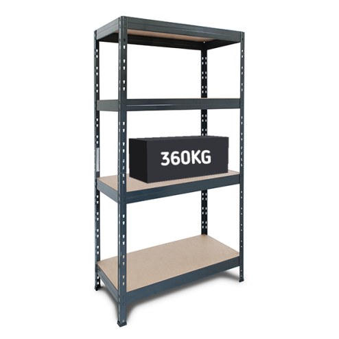 Heavy Duty Garage Chipboard Shelving 360kg UDL 1800mm H x 900mm W x 450mm D