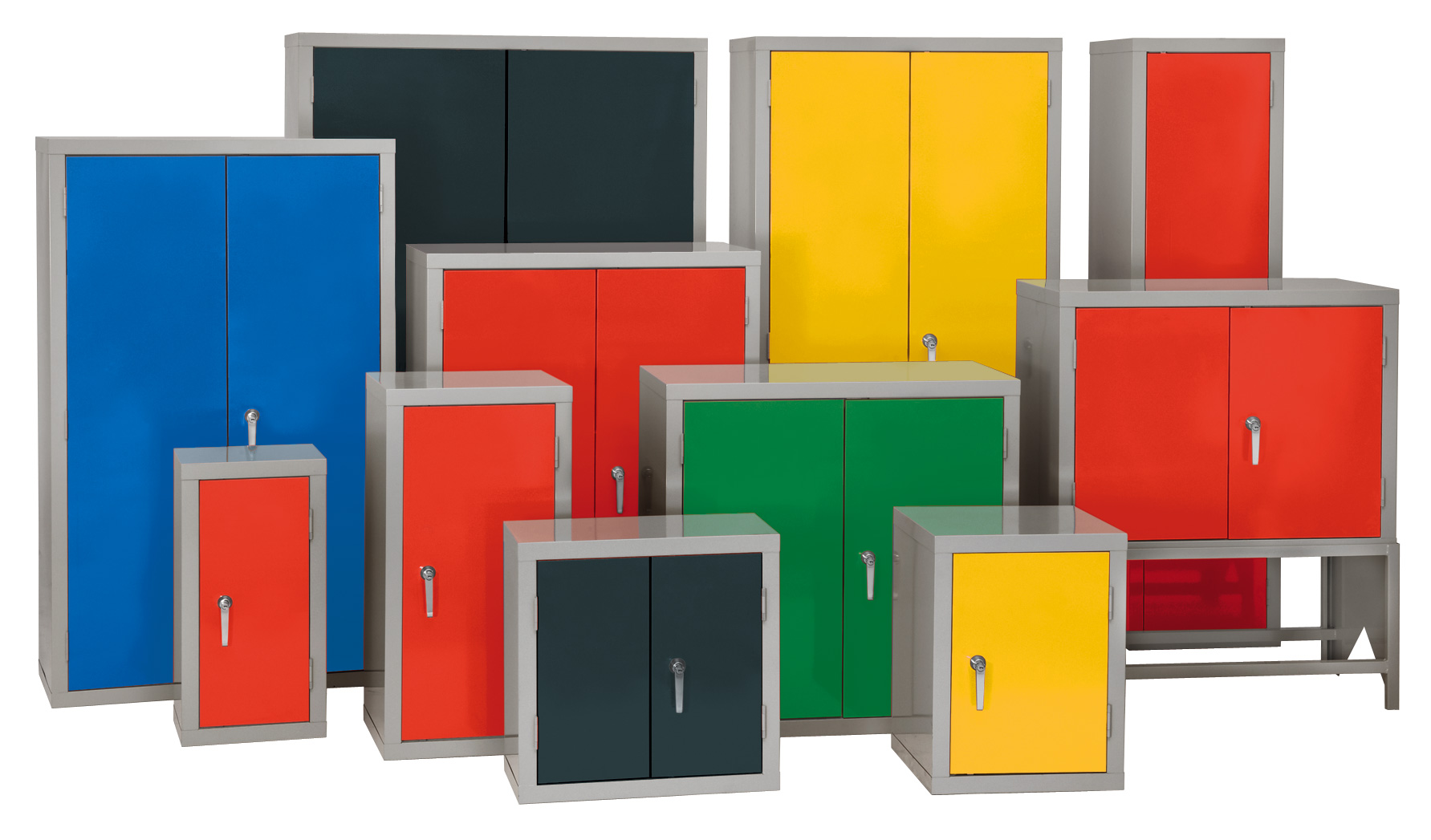 A Range Of Steel Storage Cupboards Many Sizes And Colours